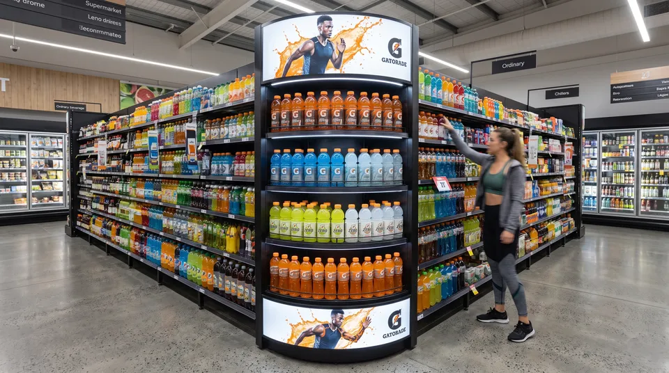 Halo 180 · Grocery end-cap