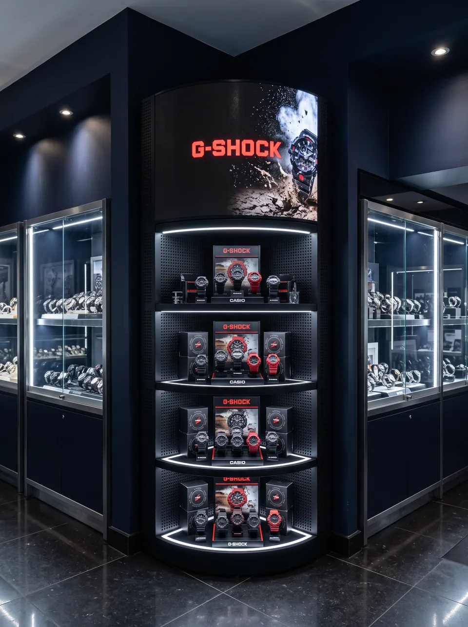 Halo 90 · Watch store corner