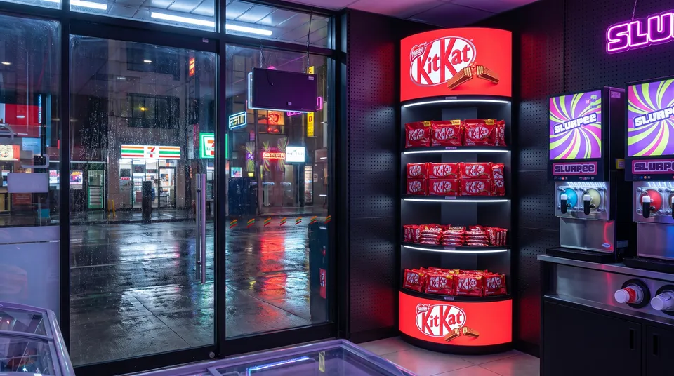 Halo 90 · Convenience store · night