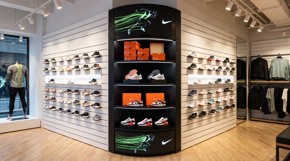 Halo 90 · Footwear store corner