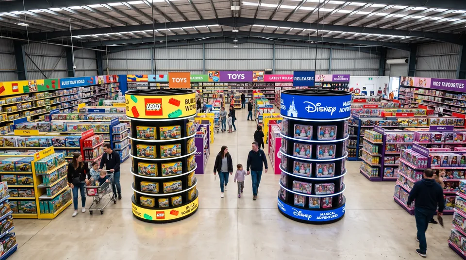 Two units · Two towers · toy aisle