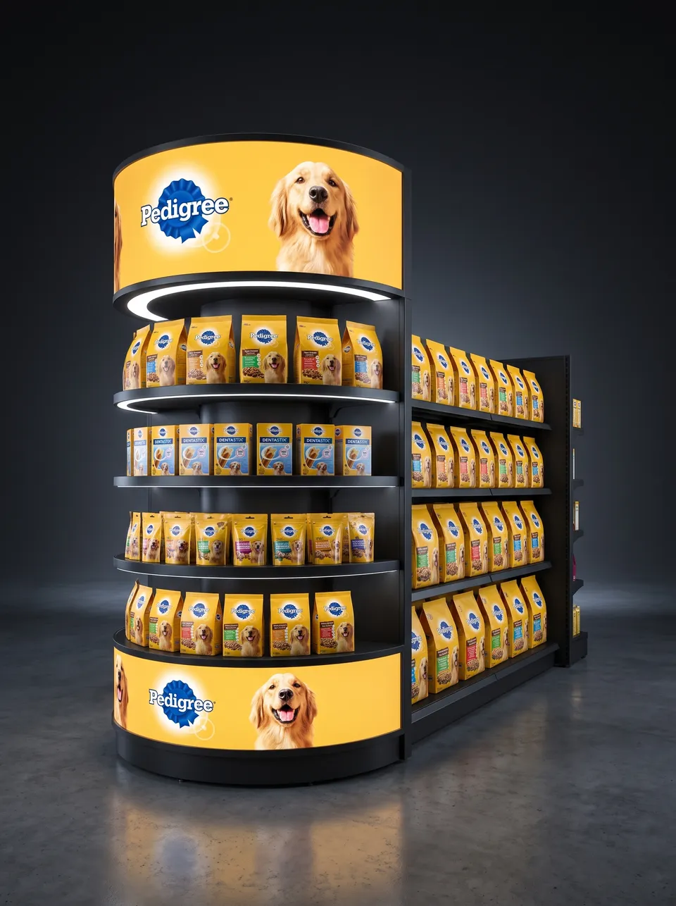 Halo 180 · Integrated shelf run · pet