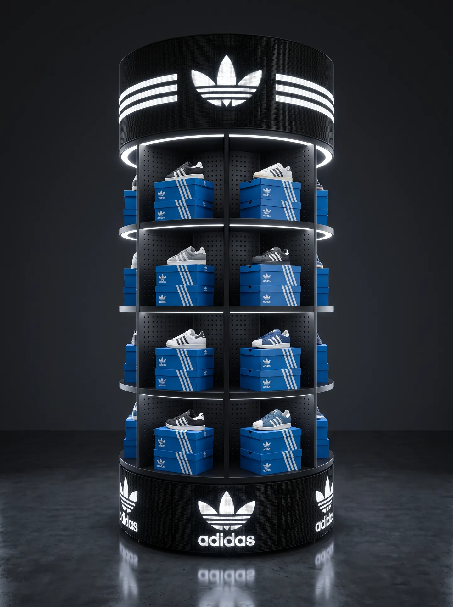 Halo 360 full tower with a sportswear campaign