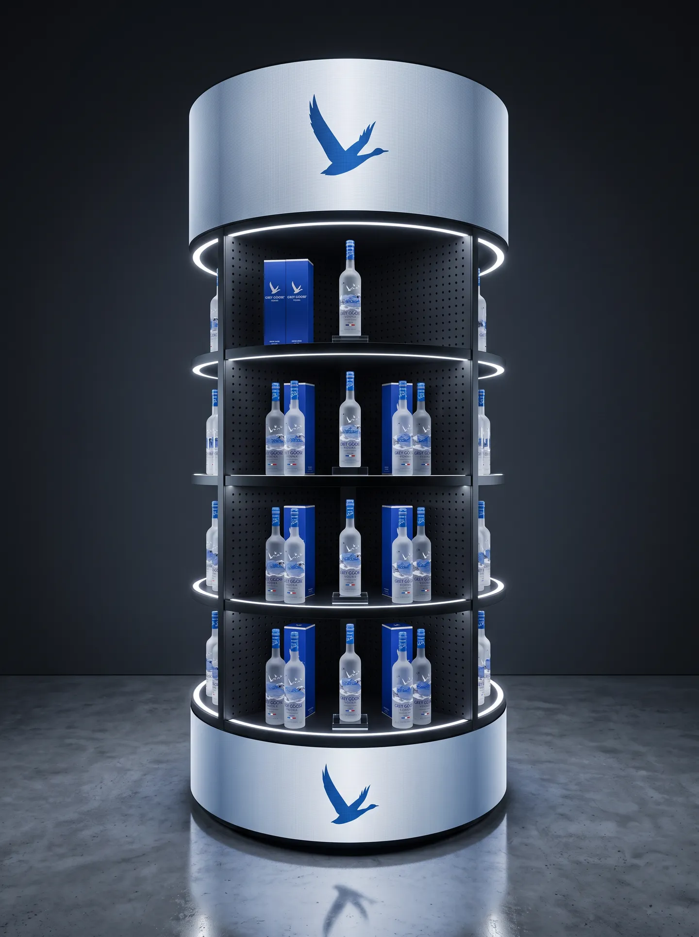 Halo 360 full tower with a vodka campaign