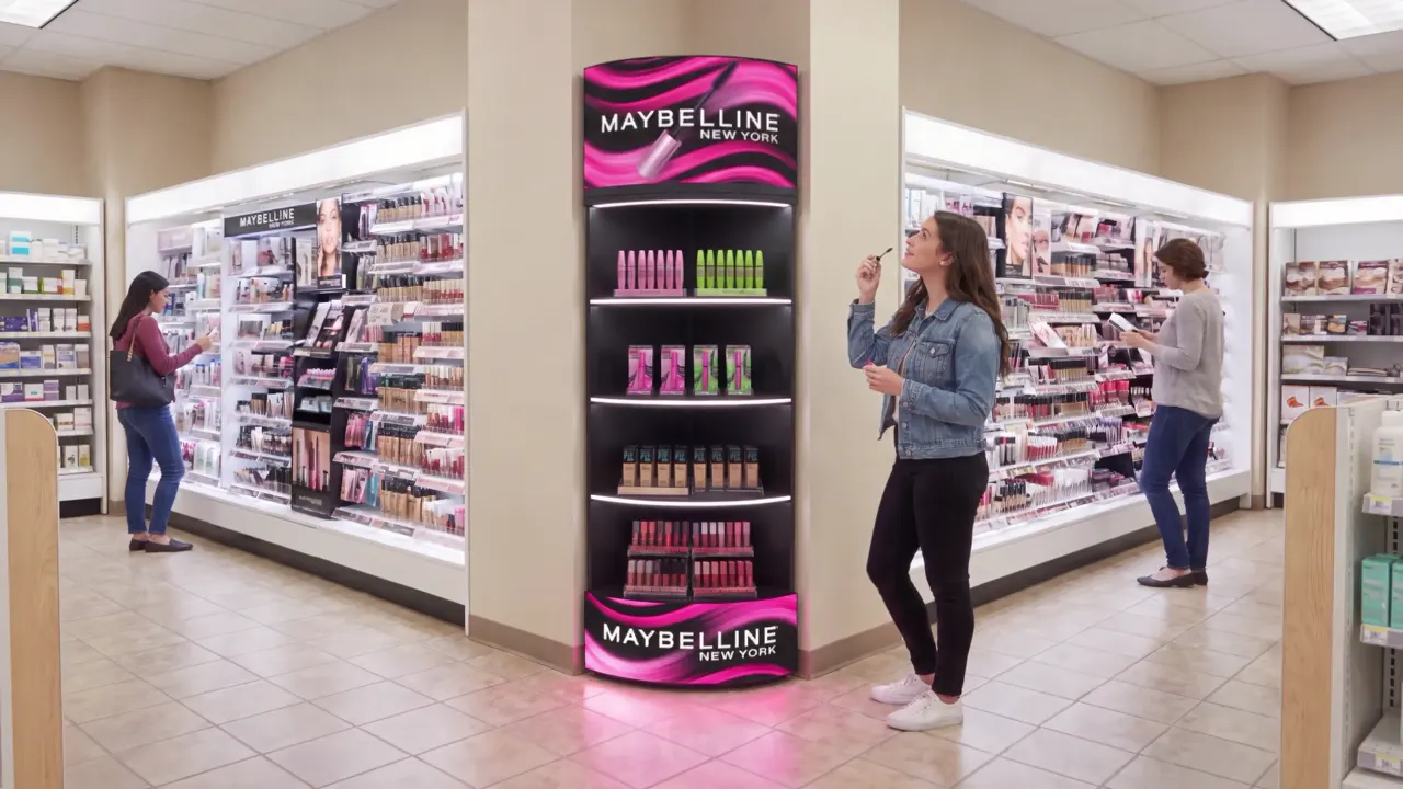 Halo 90 · Beauty store corner