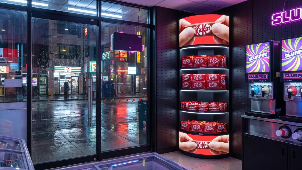 Halo 90 · Convenience store · night