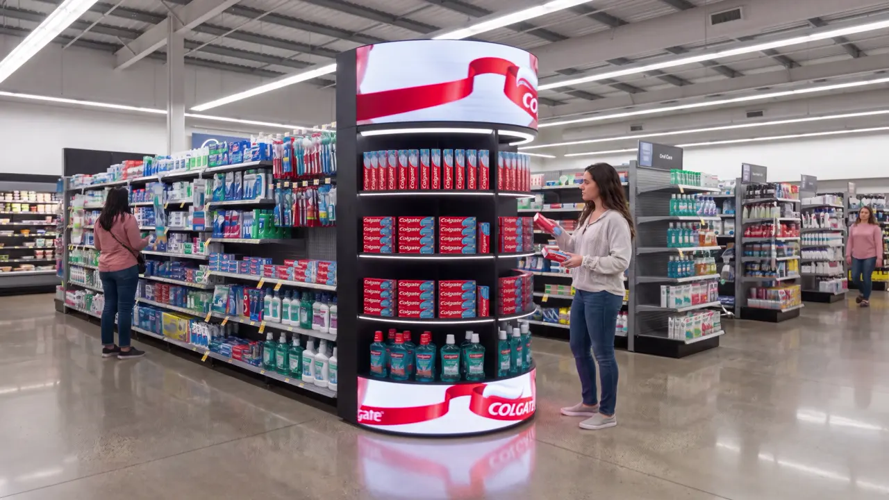 Halo 180 · Grocery end-cap
